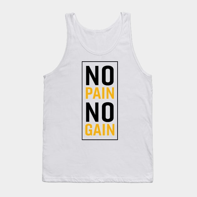 No Pain No Gain Tank Top by MK31 Design